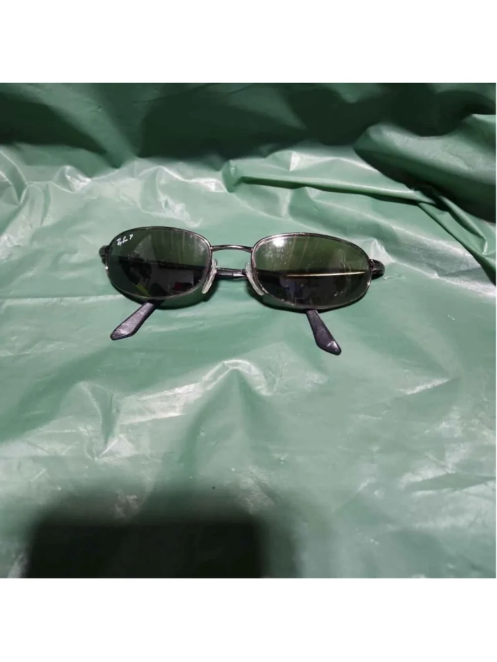 Ray-Ban RB3183 Gunmetal Oval Polarized 63-15
